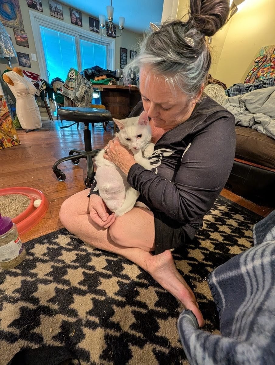 Marley Gibson in her art studio